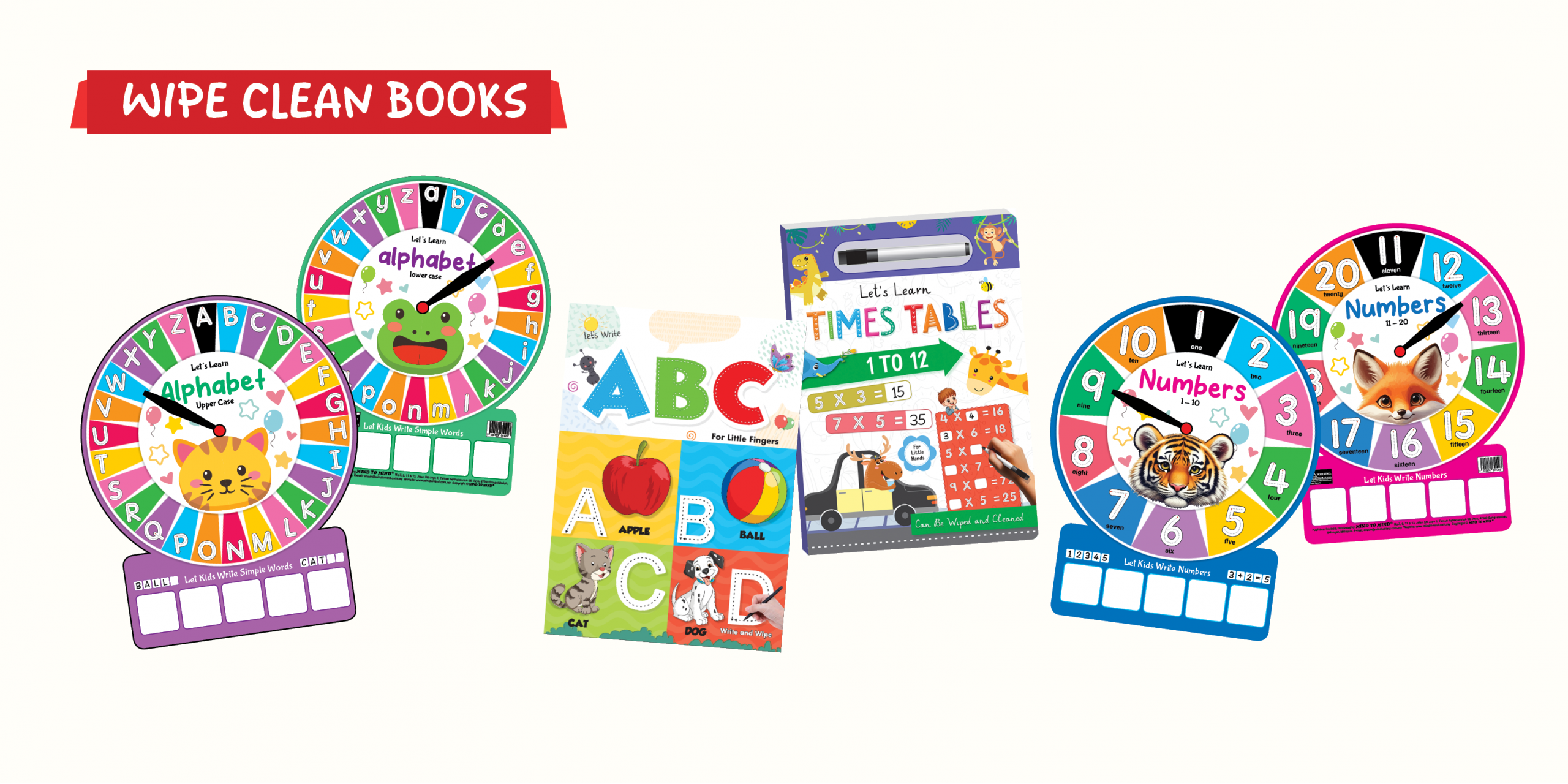 Wipe Clean Books | Mind To Mind